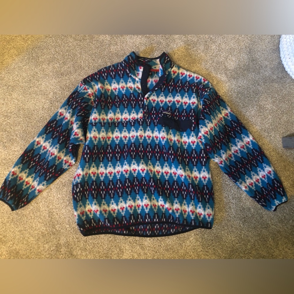 Men’s Patagonia Synchilla 1/4 snap Pullover excellent condition size XL